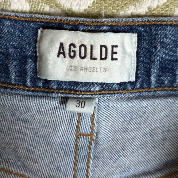 Agolde Riley High Rise Straight Crop Jeans - Picture 5 of 8